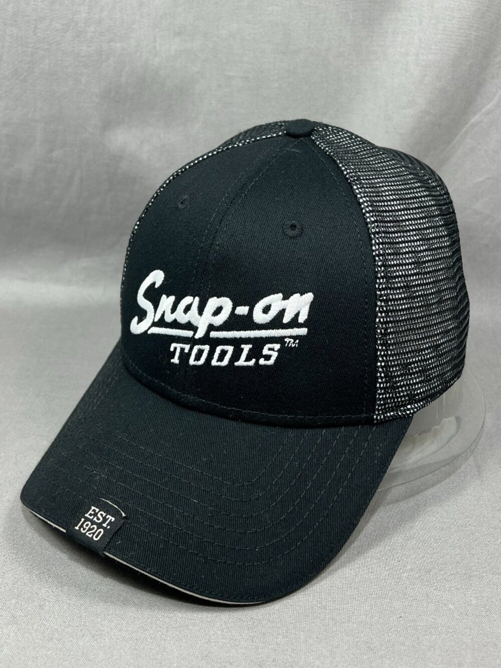 Snap On Tools Wild Impact Snapback Hat Cap Trucker Mesh Black Adjustable Mens